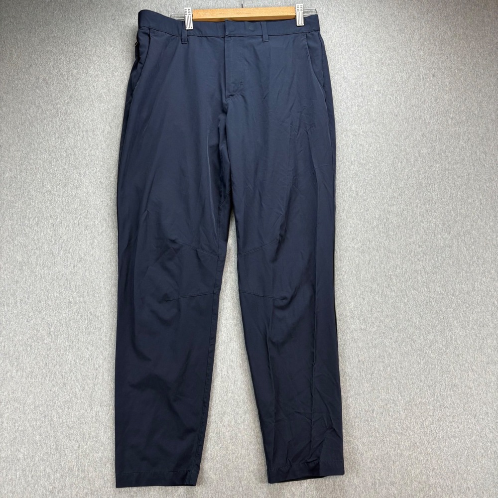 Fabletics Athletic Pants Mens M Navy Blue Lightweight Performance Trousers‎